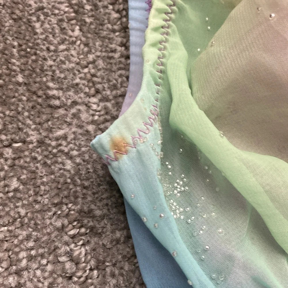 Curtain Call Costumes Asymmetric Rainbow Chiffon Lyrical Dance Dress